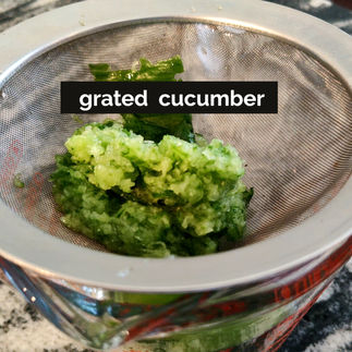 cucumber grated 