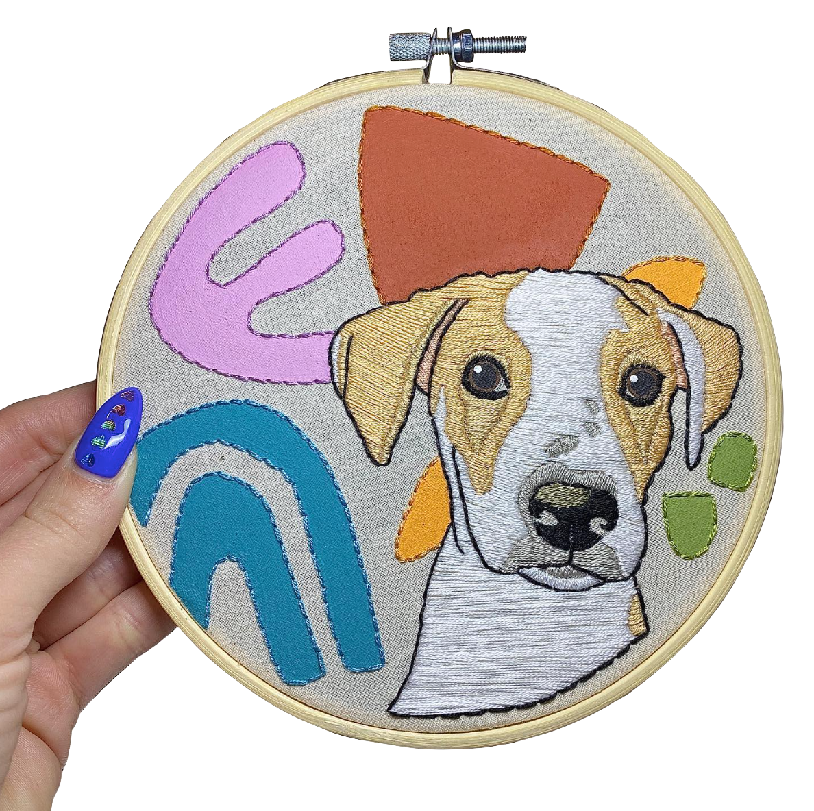 Custom Pet Portrait Embroidery