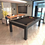 Thumbnail: White Billiards Alpha Modern Slate Dining Top Pool Table
