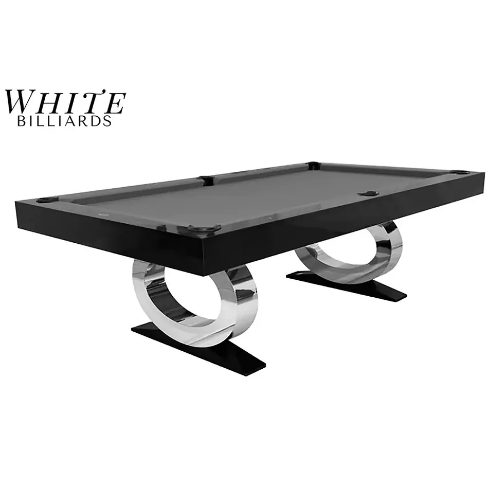 Thumbnail: White Billiards 8ft Daphne Modern Slate Pool Table
