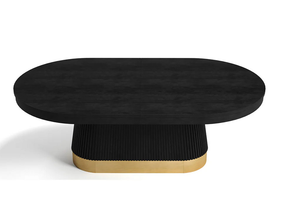 Thumbnail: PROHIBITION TEXAS HOLD'EM POKER TABLE (black+brass)