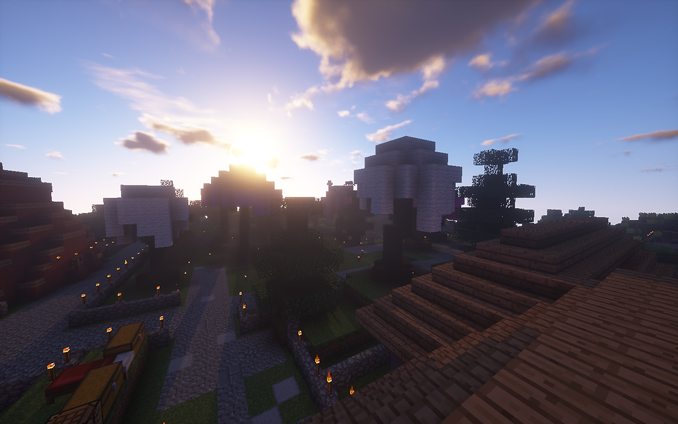 Sunrise over Sakura Park