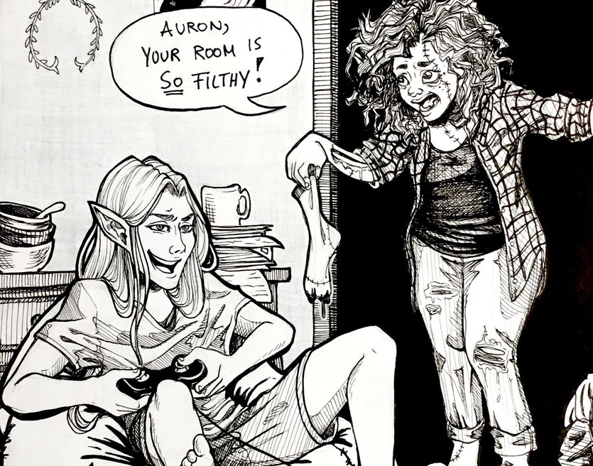 Inktober 2017 - Filthy.jpeg