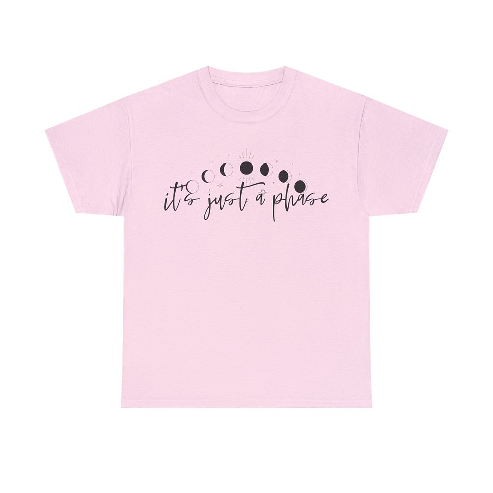 Thumbnail: It's Just a Phase Unisex Heavy Cotton Tee