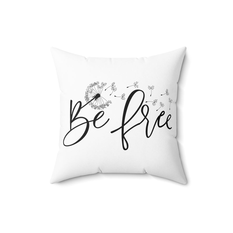 Thumbnail: Be Free Spun Polyester Square Pillow