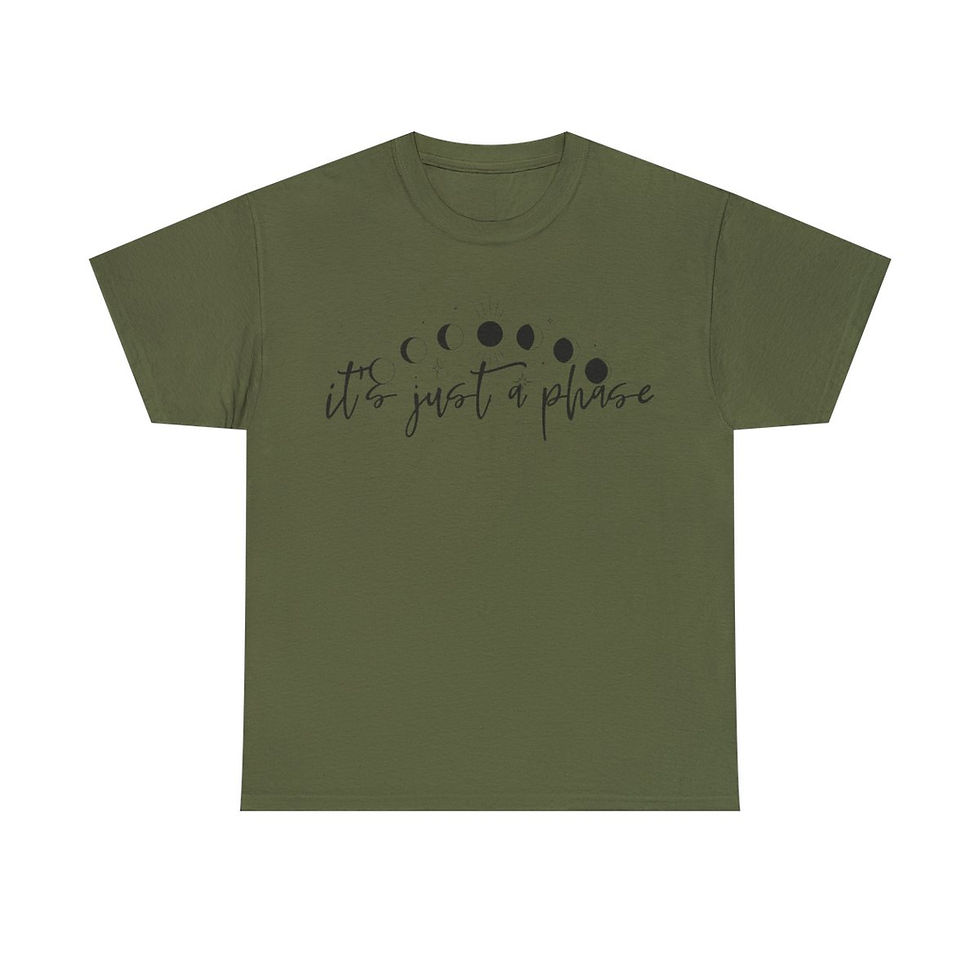 Thumbnail: It's Just a Phase Unisex Heavy Cotton Tee