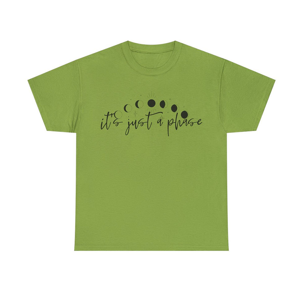 Thumbnail: It's Just a Phase Unisex Heavy Cotton Tee