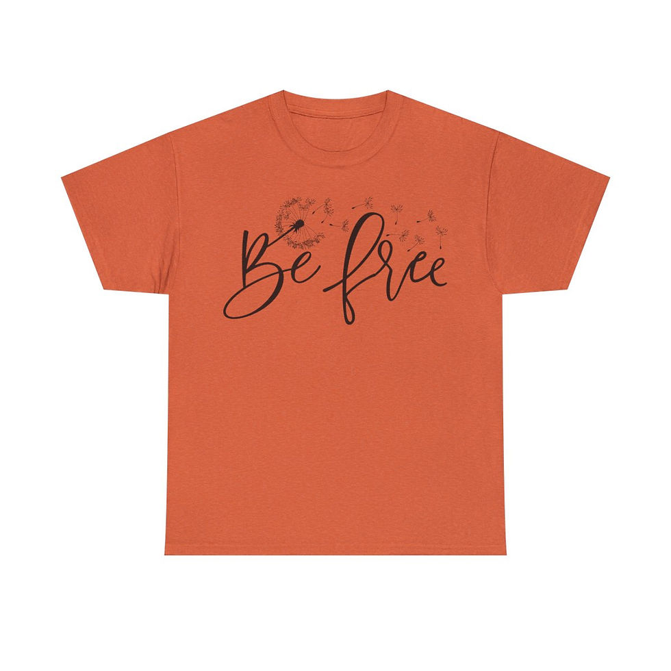 Thumbnail: Be Free Unisex Heavy Cotton Tee