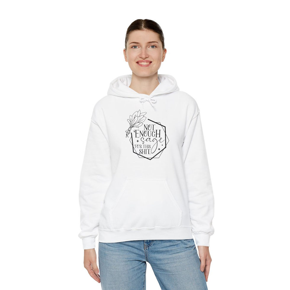 Thumbnail: Not enough sage for this shit Unisex Heavy Blend Hooded Sweatshirt