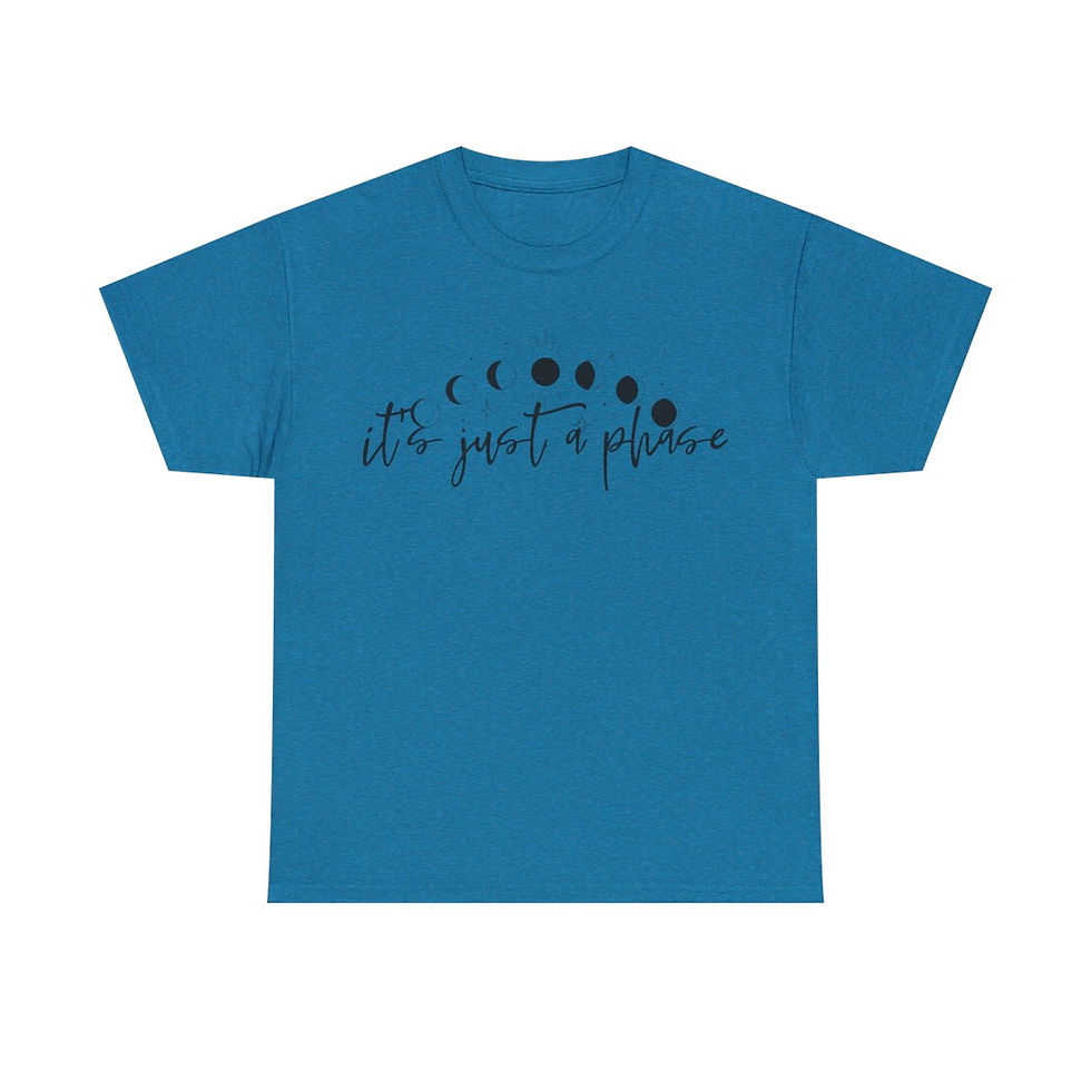 Thumbnail: It's Just a Phase Unisex Heavy Cotton Tee