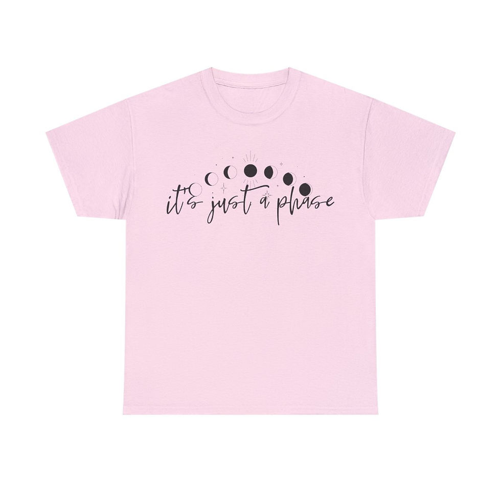 Thumbnail: It's Just a Phase Unisex Heavy Cotton Tee
