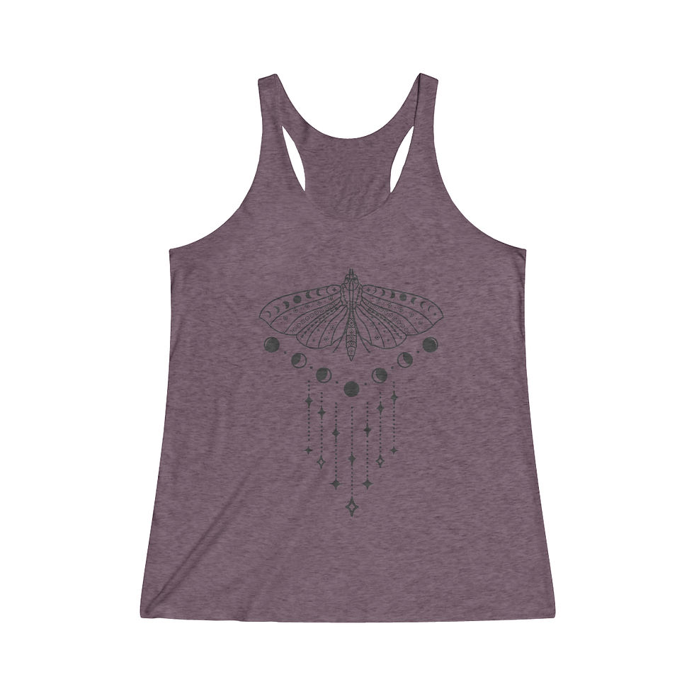 Thumbnail: Spiritual Women's Tri-Blend Racerback Tank
