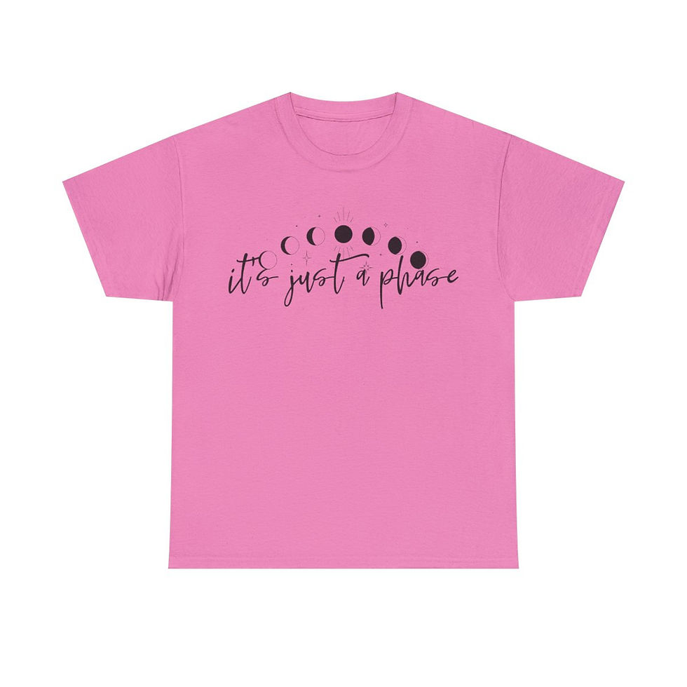 Thumbnail: It's Just a Phase Unisex Heavy Cotton Tee