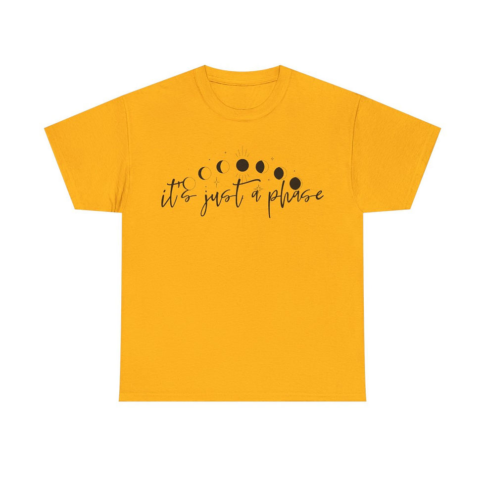 Thumbnail: It's Just a Phase Unisex Heavy Cotton Tee