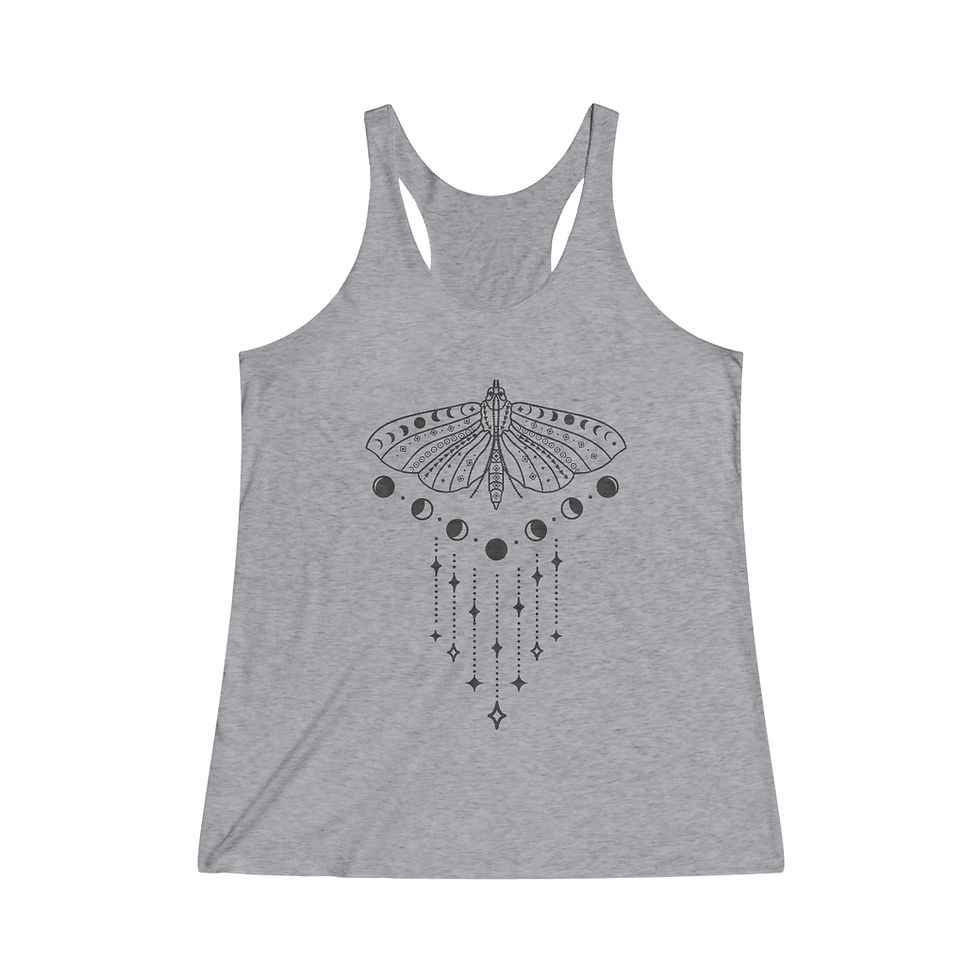 Thumbnail: Spiritual Women's Tri-Blend Racerback Tank