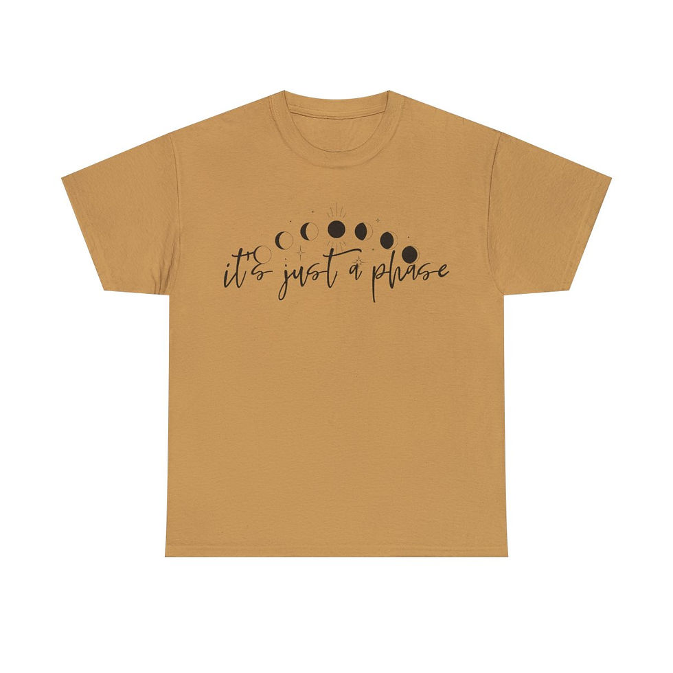 Thumbnail: It's Just a Phase Unisex Heavy Cotton Tee