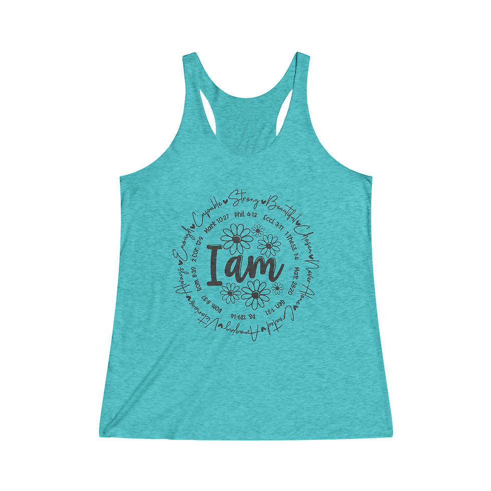 Thumbnail: I am Women's Tri-Blend Racerback Tank