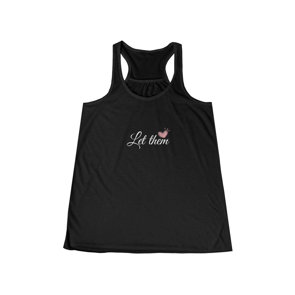 Let them Women's Flowy Racerback Tank