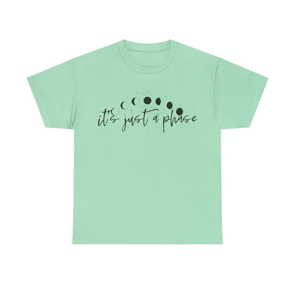 Thumbnail: It's Just a Phase Unisex Heavy Cotton Tee