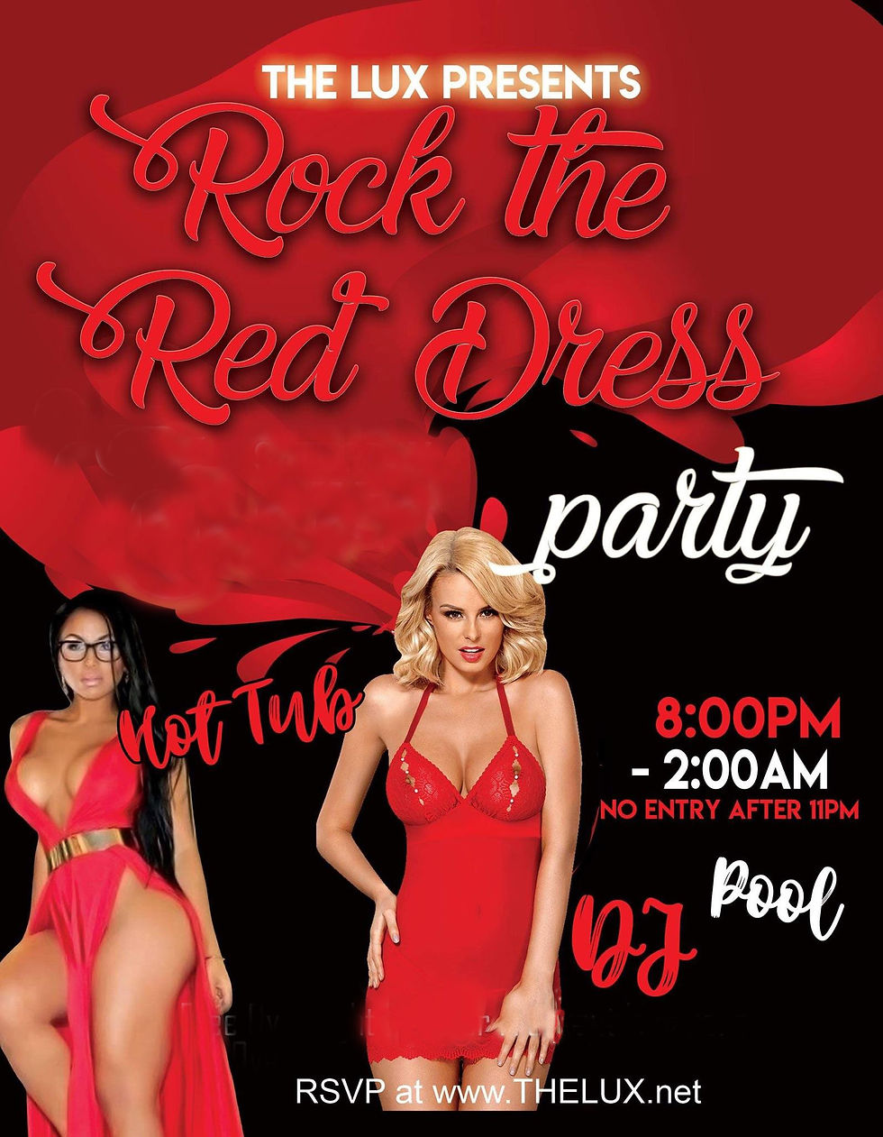 Rock the Red Dress & Coats @ The Lux!