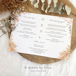 tables mariages, plan de tables, remerciements, sybillebyaline, mariages, wedding, menu ma