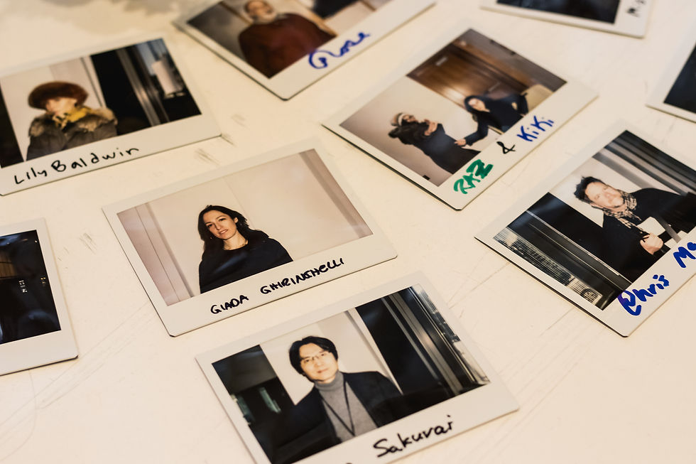 Polaroids of filmmakers at the 2018 festival