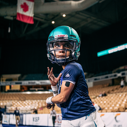 #BigHead Alejandro Bennifield (QB) designed by Lobo Figueroa for the Massachusetts Pirates.