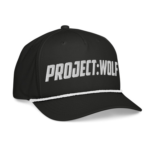 Project: WOLF Full Wordmark Rope Cap - Black/White | 1060designs