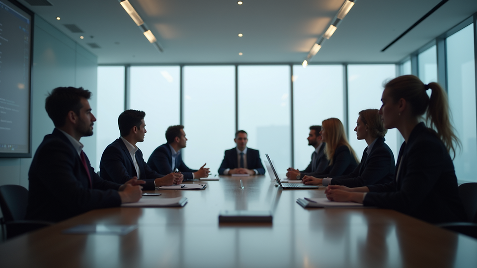 Close-up view of a meeting room with ASMIPAR members discussing transparency