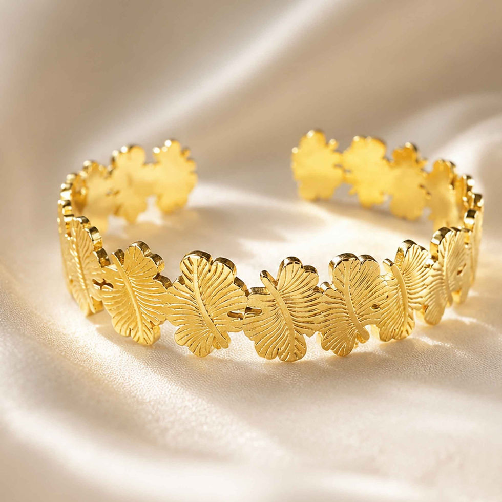 18k gold plated stainless steel