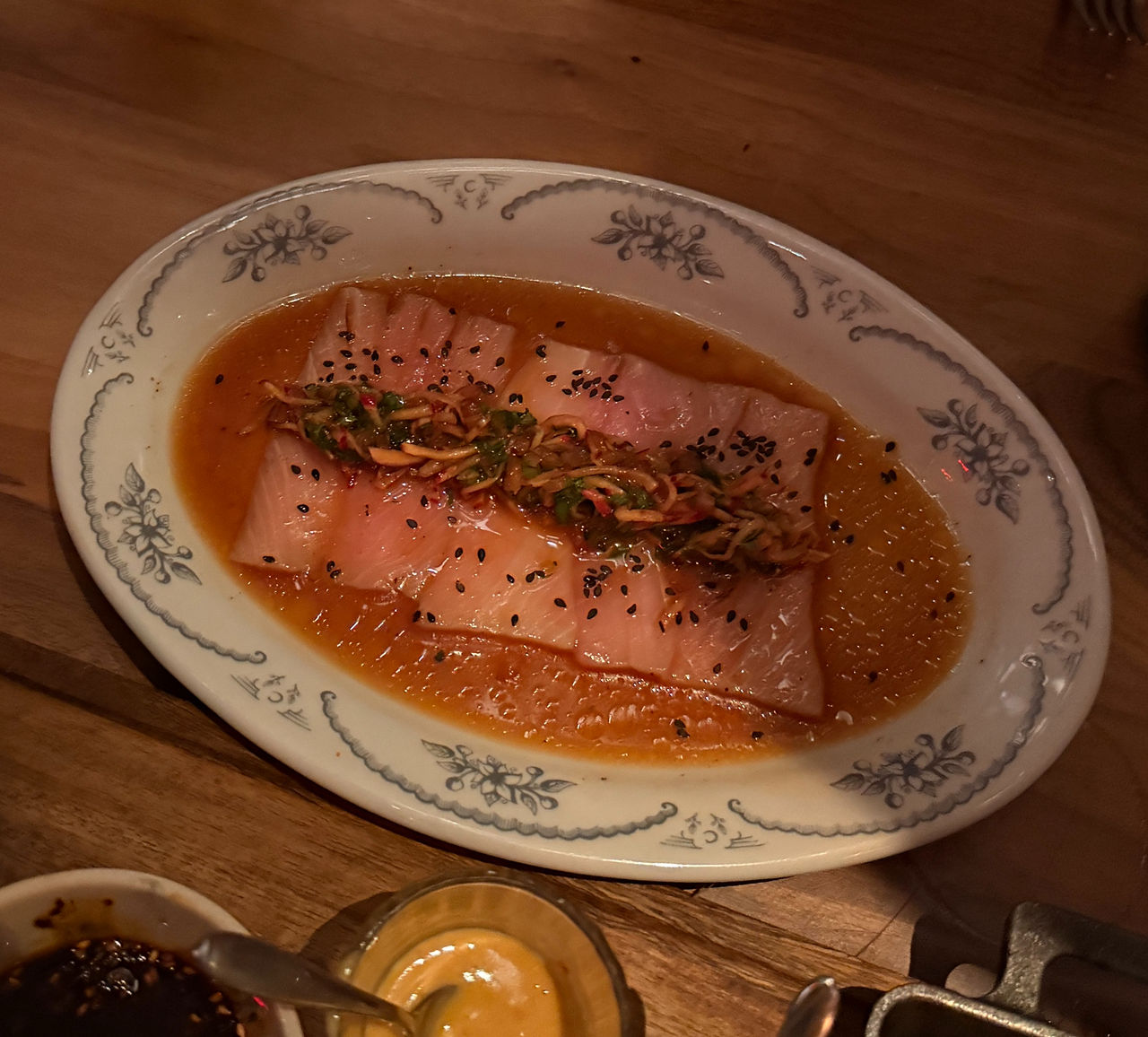 Crudo de Hamachi from Cuerno NYC