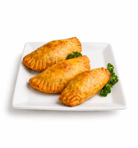 Golden fried pastries filled with seasoned ground beef, crispy outside, savory inside, and served with dipping sauce.