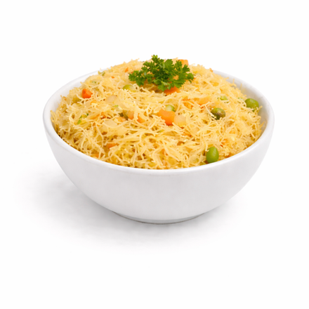 hin vermicelli pasta cooked and seasoned as a light side dish