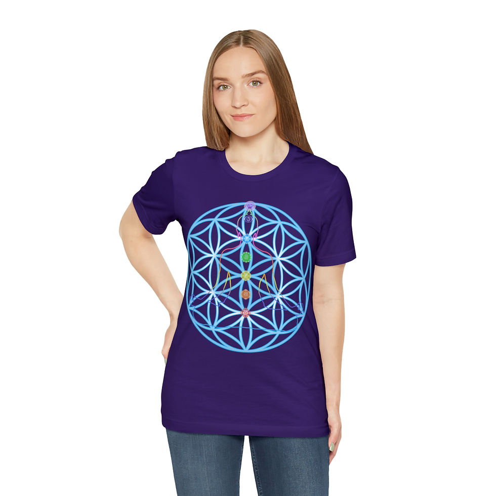 Thumbnail: Flower of Life Buddha Unisex Jersey Short Sleeve Tee
