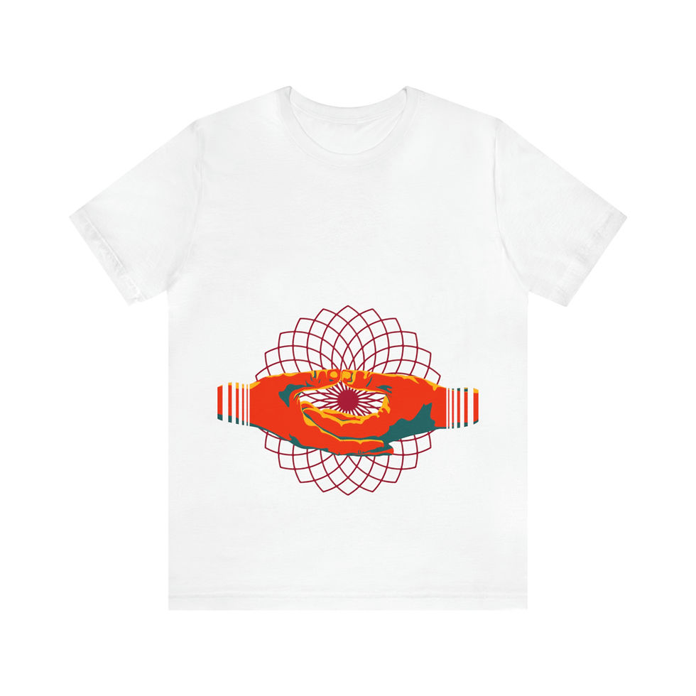 Thumbnail: Dhyani Hand Mudra Unisex Jersey Short Sleeve Tee