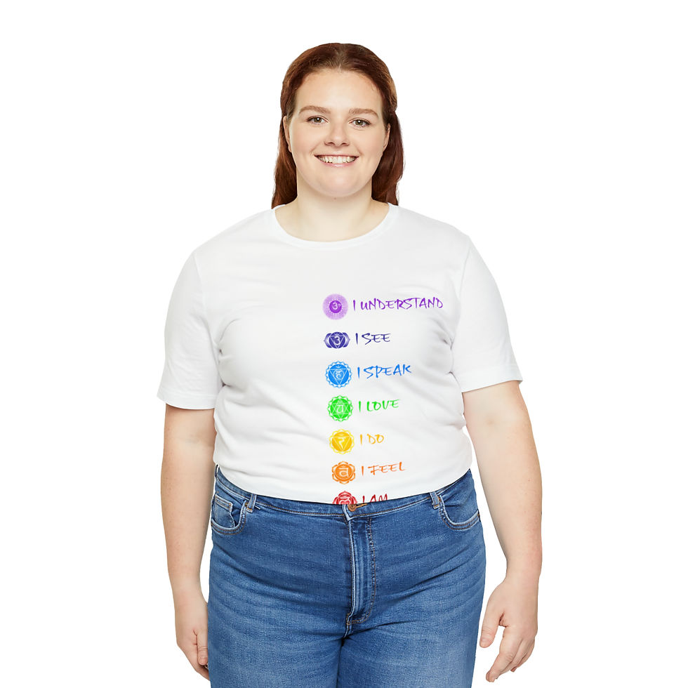 Thumbnail: Chakra Affirmations Unisex Jersey Short Sleeve Tee