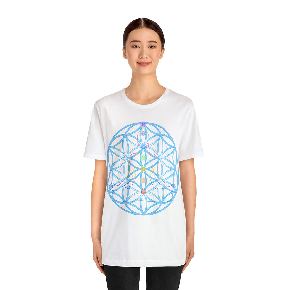 Thumbnail: Flower of Life Buddha Unisex Jersey Short Sleeve Tee