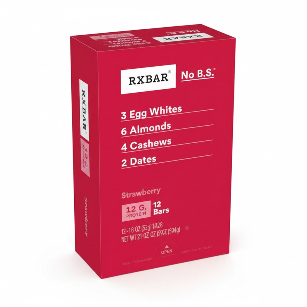 RXBAR Protein Bar – Strawberry - 12 Pack
