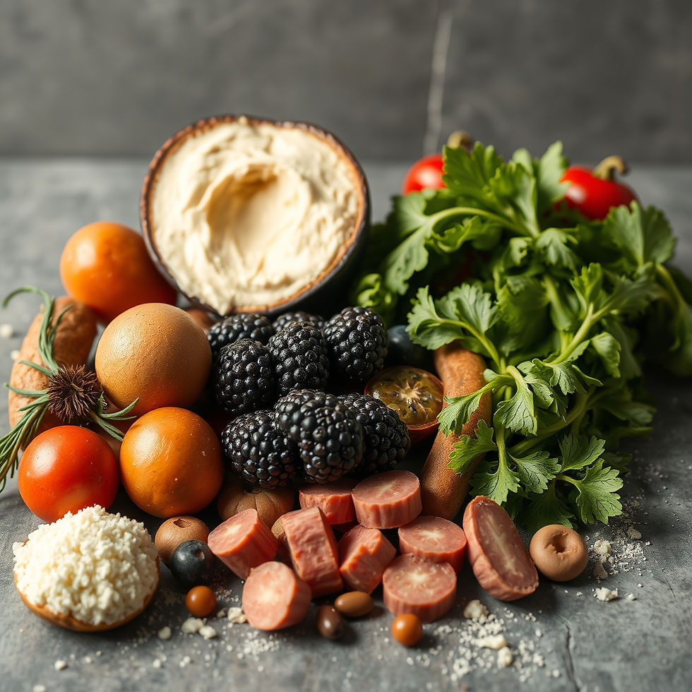 Nutritious variety of protein-rich foods for teens