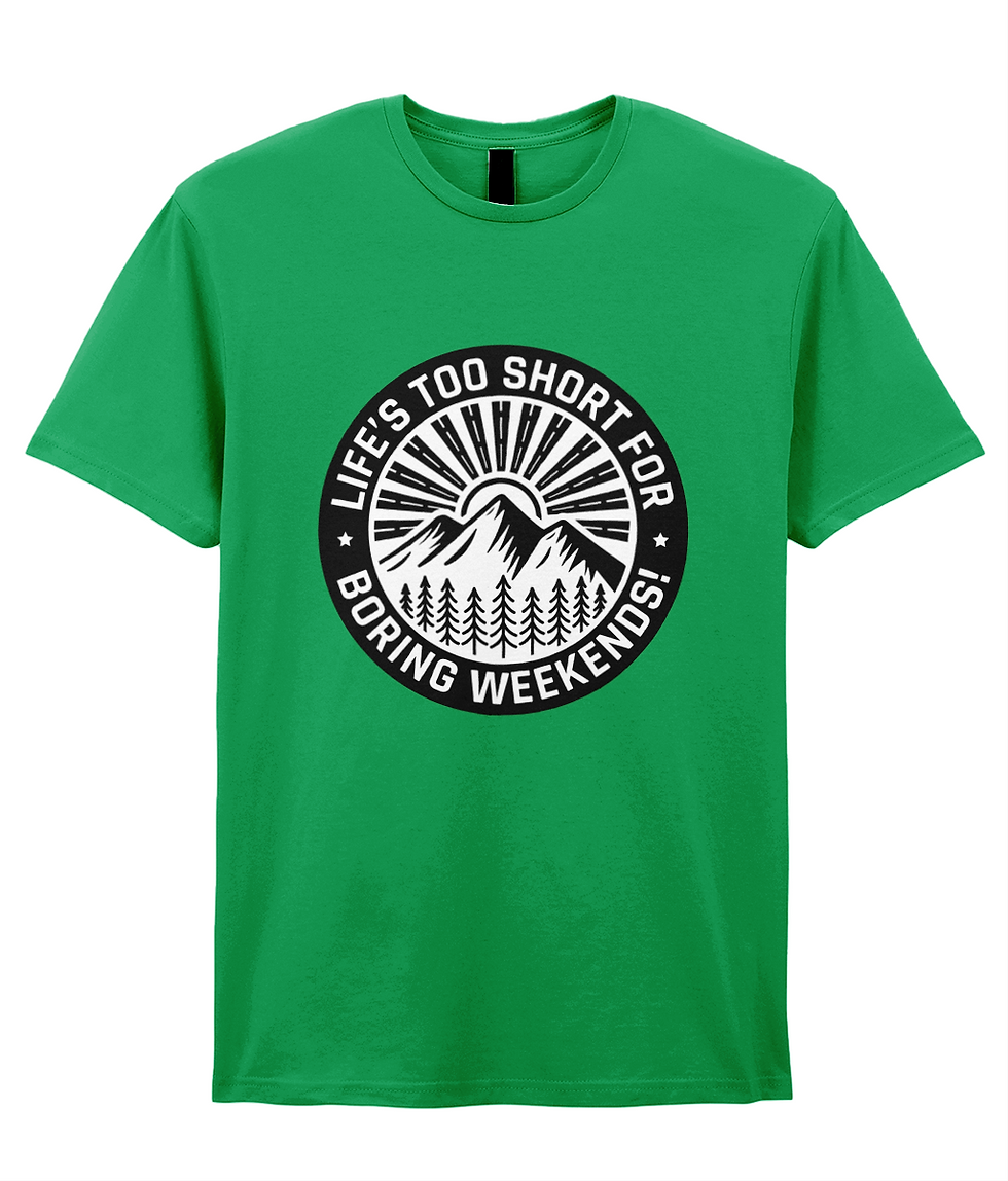 Thumbnail: Gildan SoftStyle® Ringspun T-Shirt Lifes too short for boring weekends