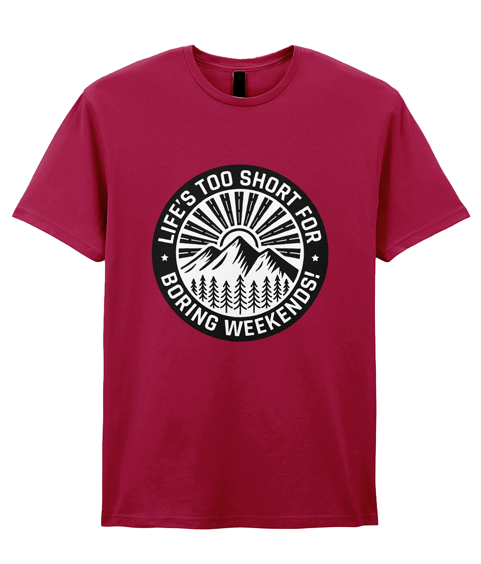 Thumbnail: Gildan SoftStyle® Ringspun T-Shirt Lifes too short for boring weekends