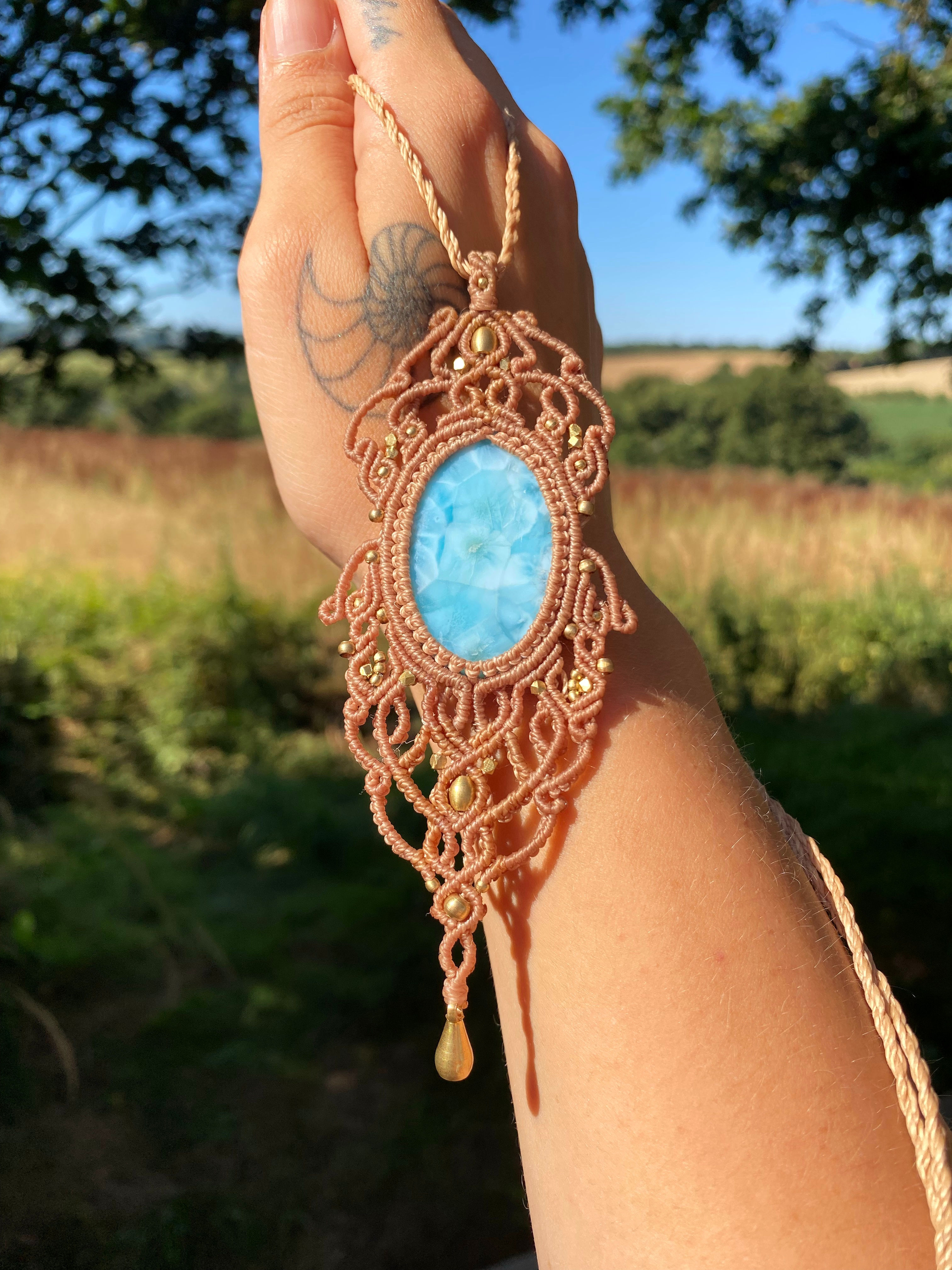 HARAMERIA Larimar Amulett || UNIKAT
