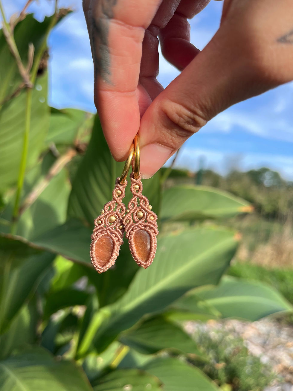 Thumbnail: SOLAR GLOW — Sunstone Earrings || UNIQUE
