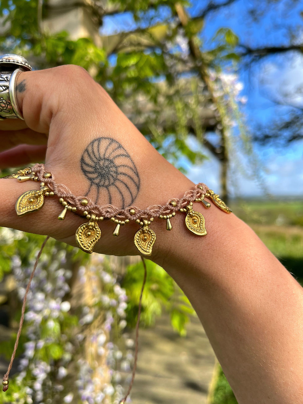 Thumbnail: Golden Oasis Charm Anklet