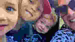 Leah with her three children
