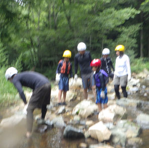 台風前のシャワトレ
