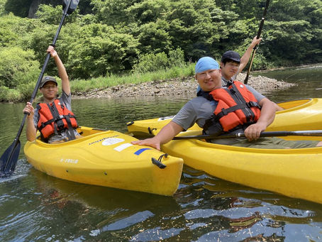 カヌー体験→キャンプの予定が・・