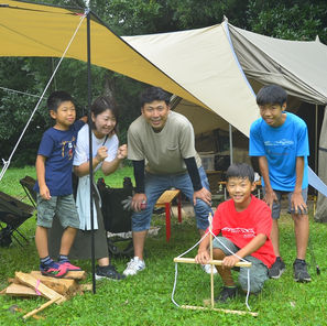 秋雨のキャンプ場にて