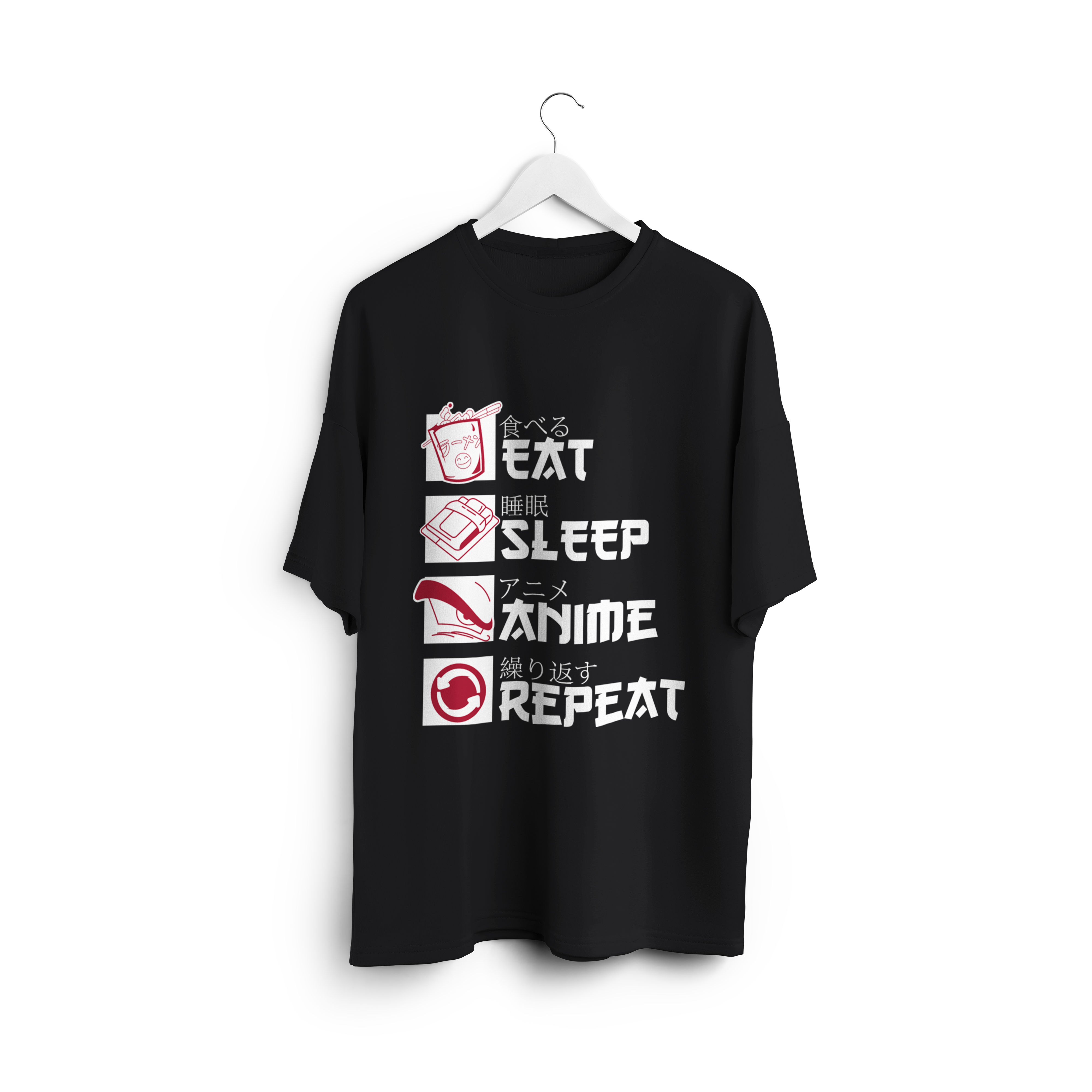 Eat Sleep Anime Repeat (Oversized)