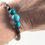 Thumbnail: Copper Viking Knit Healing Stones, Meditation, Yoga Bracelet